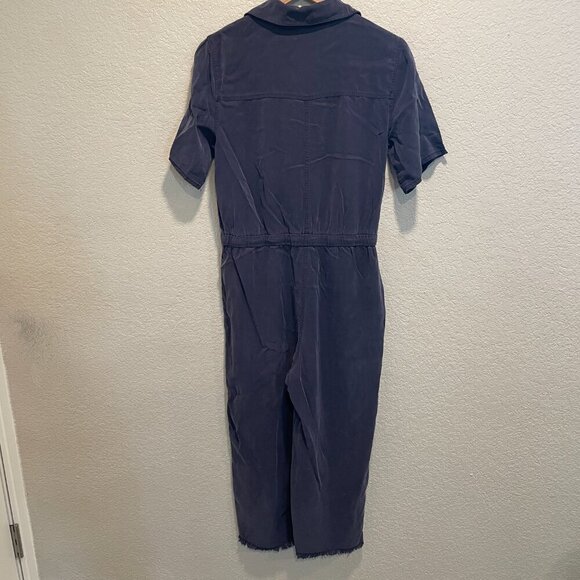 Abound Distressed Lyocell Blue Pants Jumpsuit Small - Picture 8 of 9
